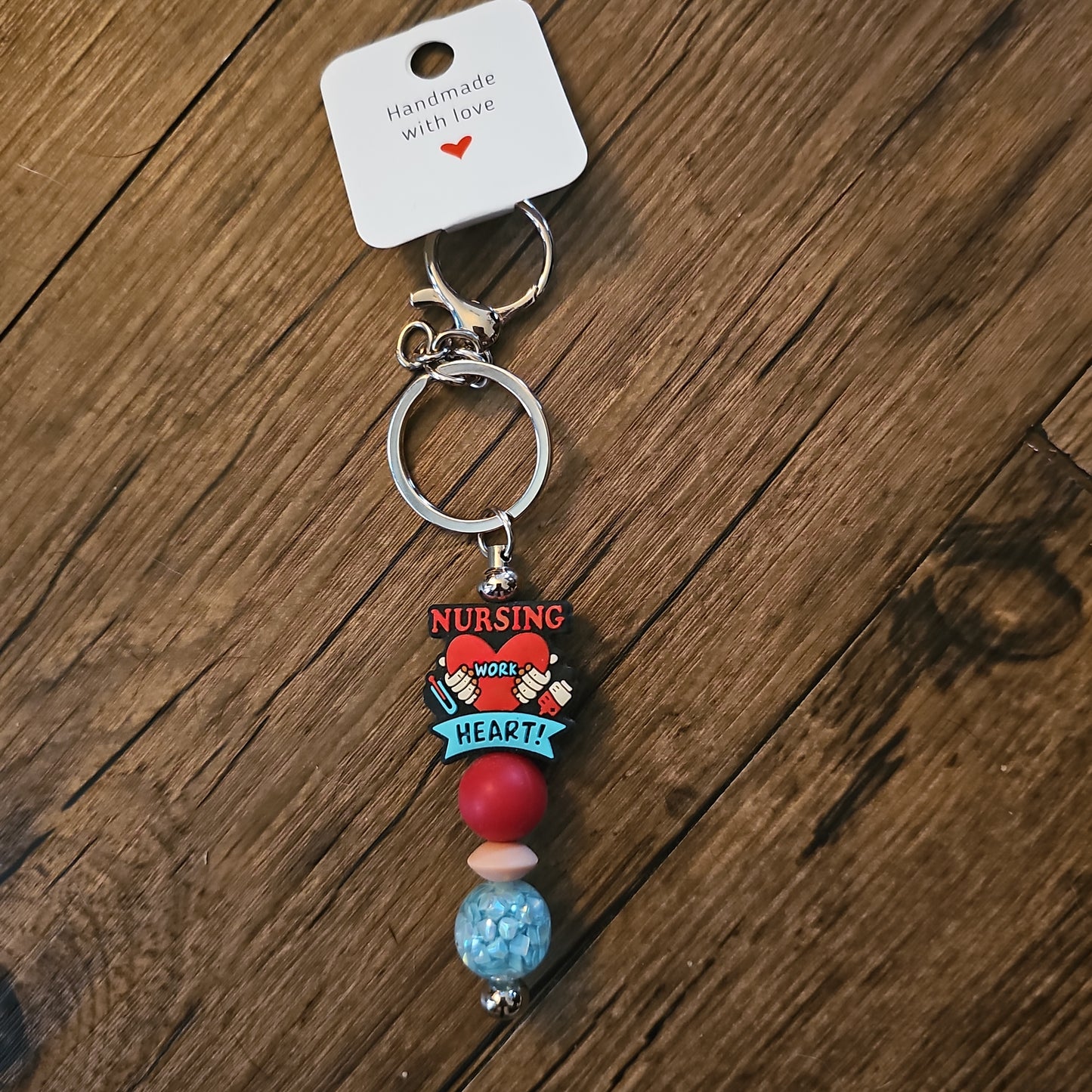 Nursing Heart Keychain