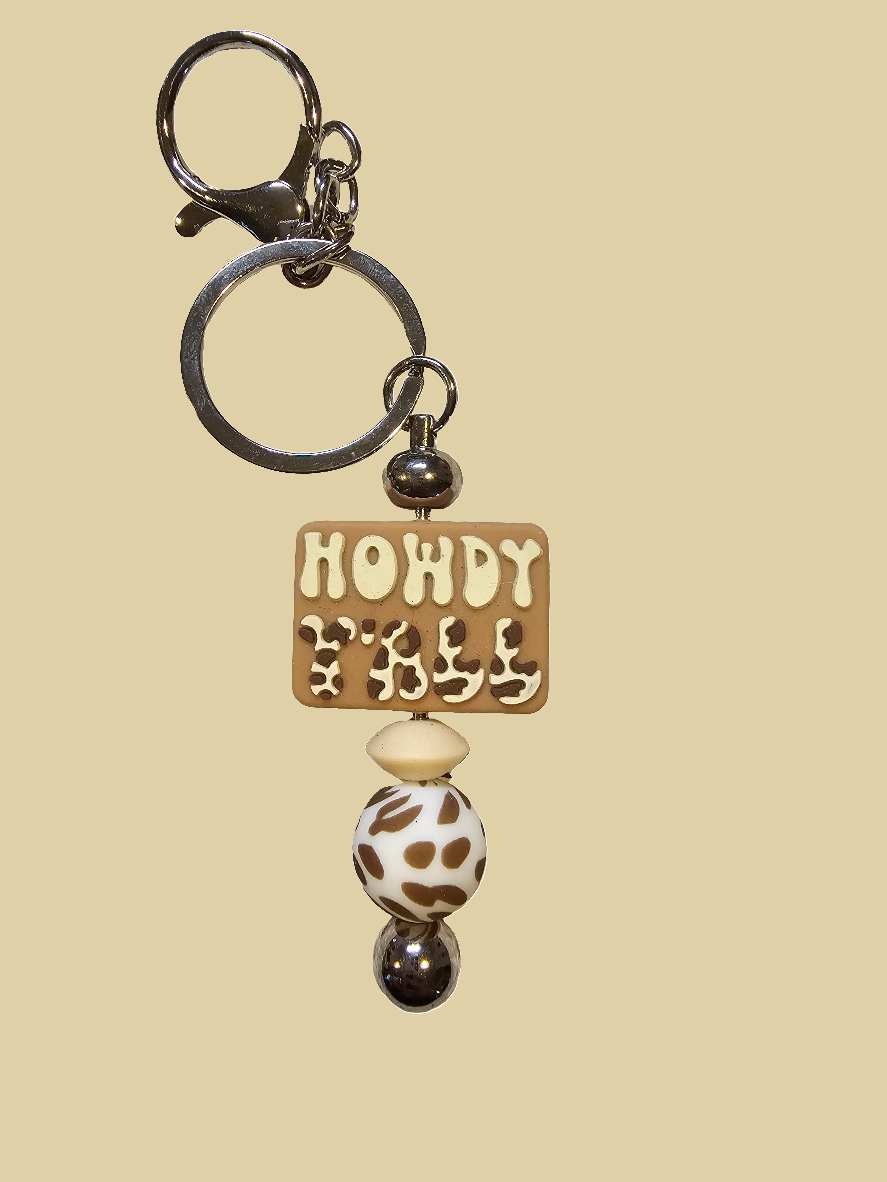 Howdy yall keychain